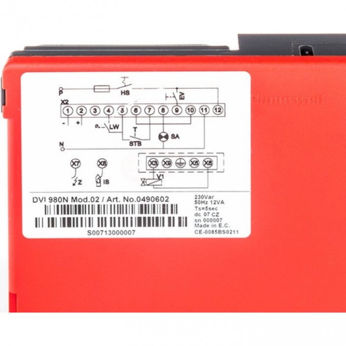 Блок управления горением HONEYWELL DVI 980-N HL-0087 Блок управления горением HONEYWELL DVI 980-N HL-0087