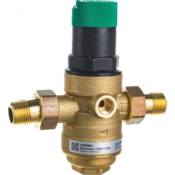 Клапан понижения давления на горячую воду Honeywell диапазон регулировки 1.5-6 атм D06F-1/2B Клапан понижения давления на горячую воду Honeywell диапазон регулировки 1.5-6 атм D06F-1/2B