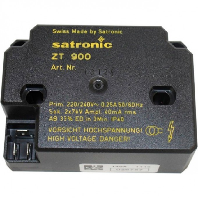 Трансформатор розжига Satronic ZT900 220-240v HONEYWELL HL-0810 Трансформатор розжига Satronic ZT900 220-240v HONEYWELL HL-0810