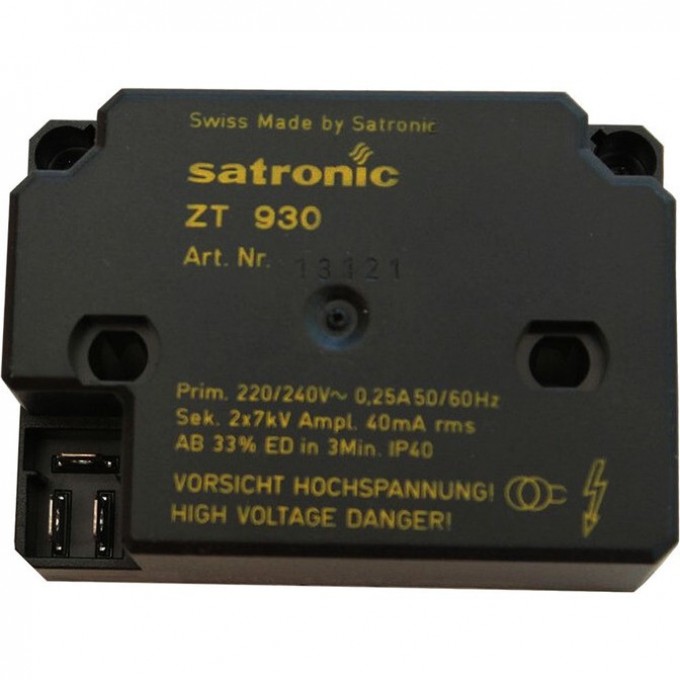 Трансформатор розжига ZT 930, 13121 HONEYWELL HL-0822
