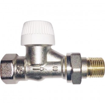 Вентиль для радиатора HONEYWELL HOME V2000DUB20 3/4 прямой, под термоголовку, никелированная латунь, Kvs 1.95, PN10